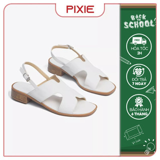 Giày sandal cao gót 3cm quai chữ x pixie h212
