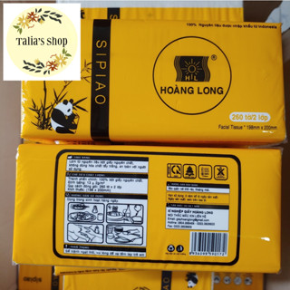 Khăn giấy ăn Sipao Hoàng Long cao cấp 300 tờ/ 2 lớp