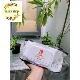 Khăn ướt giá đình Lotte Choice Hàn quốc hương yến mạch và trà xanh - gói 120 tờ siêu to
