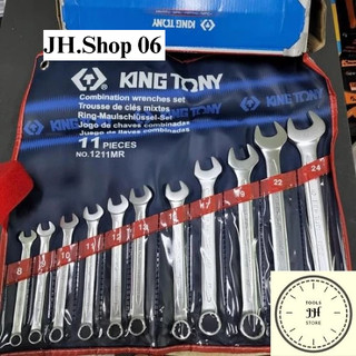 Bộ cờ lê vòng miệng 11 cái hệ mét kingtony 1211mr
