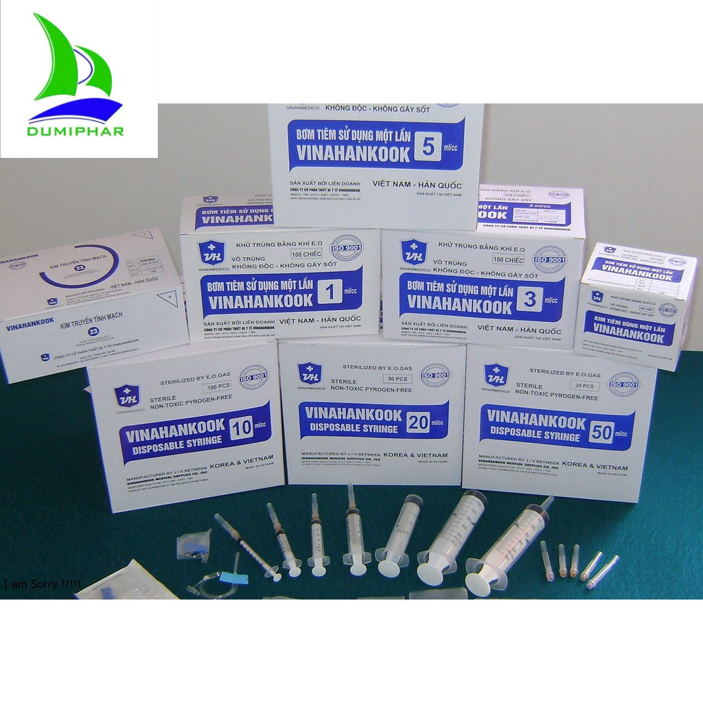 Combo 5 CÁI Bơm kim tiêm cao cấp Vinahankook