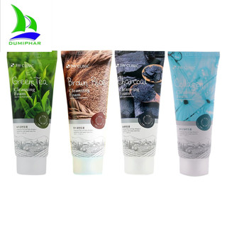 Sữa rửa mặt 3W Clinic Hàn Quốc mẫu mới nhiều loại Trà Xanh/ Collagen/ Hoa Hồng/ Than Hoạt Tính/ Gạo 100ml