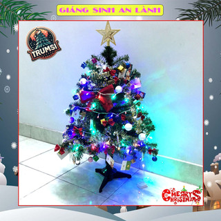 Cây thông noel 90cm để bàn trang trí nhà cửa, phòng khách, phòng ngủ đầy đủ phụ kiện mùa giáng sinh