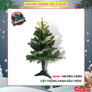 Cây thông noel 1m2 trang trí giáng sinh tặng kèm ngôi sao đỉnh và dây kim tuyến