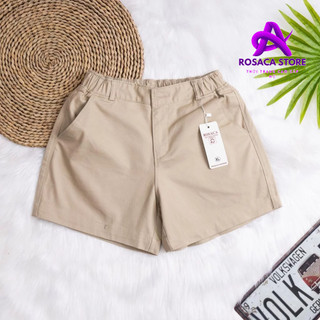 Quần đùi nữ kaki lưng thun