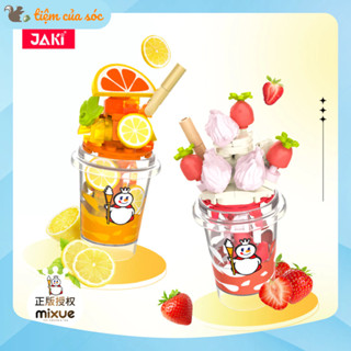Đồ chơi xếp hình lego cốc trà sữa mixue đáng yêu trang trí bàn học bàn làm việc - MIXUE