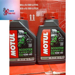  COMBO 2 CHAI Dầu nhớt xe tay ga MOTUL SCOOTER EXPERT LE 4T 10W40 0.8L 