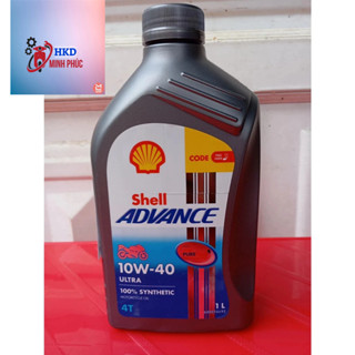 (chính hãng) dầu Nhớt xe số và tay côn Shell Advance 4T Ultra 10w40 Full Tổng Hợp thể tích 1L
