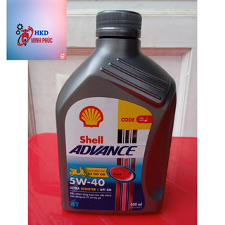 Dầu nhớt xe ga 100% tổng hợp shell advance ultra 5w40 scooter 800ml