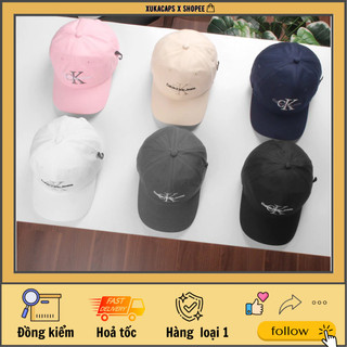 Mũ lưỡi trai C-K hồng xám xanh form chuẩn hãng xukacapbeauty