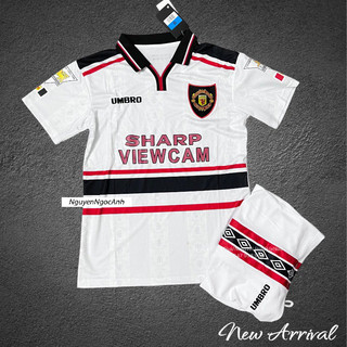 Quần Áo Đá Banh Đẹp/ Áo Bóng Đá Manchester Sharp 1999_ hàng cao cấp