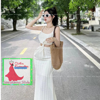 váy REN BODY 2 DÂY CUTOUT EO FORM DUOID CÁ 310724