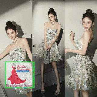 váy kim sa cúp NHIỀU MÀU ĐÍNH HẠT SÁNG EO 300724