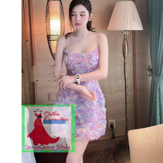 VÁY CÚP REN HOA HỒNG SẮC CẦU VÒNG 300724