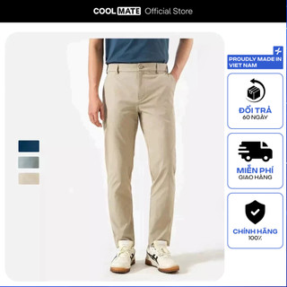 Quần dài Kaki Slim Fit trượt nước, co giãn Coolmate