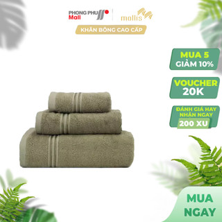 Khăn tắm, khăn mặt/gội đầu, khăn tay mollis bamboo bmt4 fmt4 hmt4