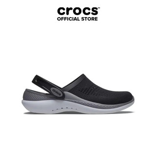 Giày Clog Unisex Crocs Literide 360 - Black/Slate Grey