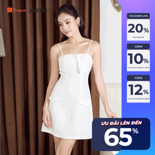 Đầm mini ôm pho xéo phối vạt kiểu Maybi