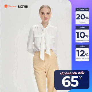 Áo suông mango phối nơ cột kiểu Maybi