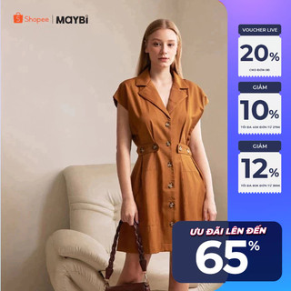 Đầm suit Maybi form A phối đai eo kiểu