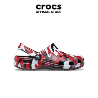 Giày Clog Unisex Crocs Printed Camo Classic - Black/Red