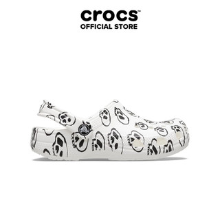 Giày Clog Trẻ Em Crocs Classic Skull Print - White/Black