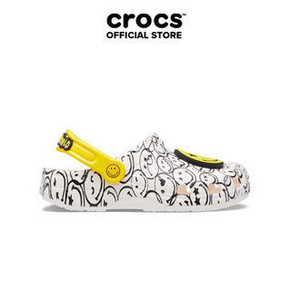 Giày clog trẻ em crocs smiley 2022 classic - white