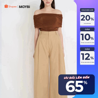 Quần ống rộng cotton lạnh Maybi