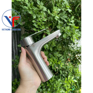 Vòi lavabo rửa mặt nóng lạnh inox