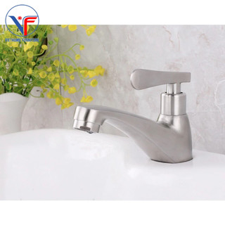 Vòi rửa mặt lavabo lạnh 100% inox 304 - vòi lapo lạnh inox 304