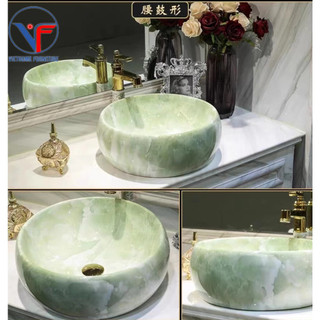 LAVABO - CHẬU RỬA MẶT ĐẶT BÀN ĐÁ XANH TRÒN