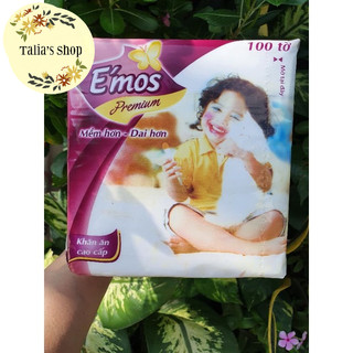 Khăn giấy ăn cao cấp Emos 100 tờ