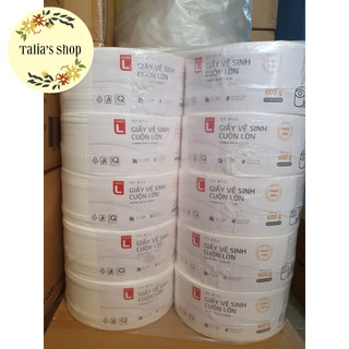 Lốc 10 khăn giấy cuộn vệ sinh lotte 600g - 2 lớp