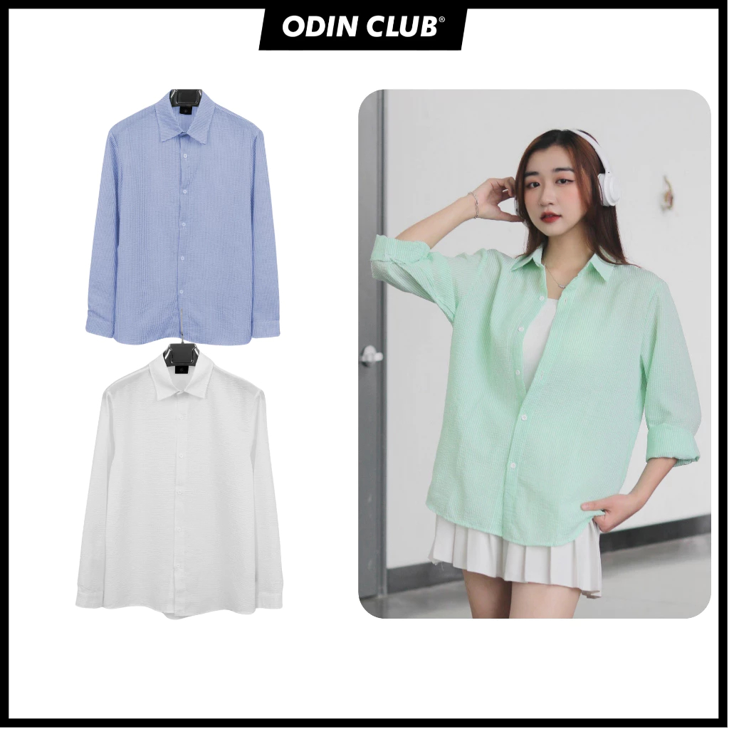 Áo sơ mi dài tay Fluff Odin Club, Áo sơ mi thời trang nam nữ unisex, Local Brand ODIN CLUB