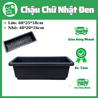 5 Chậu trồng rau thông minh màu đen(65*22*17)