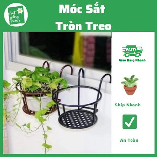 Móc Sắt Tròn Treo Chậu Ban Công, Giỏ Sắt Treo Chậu