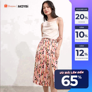 Áo Maybi ôm lụa nhung kem lệch vai cổ đổ