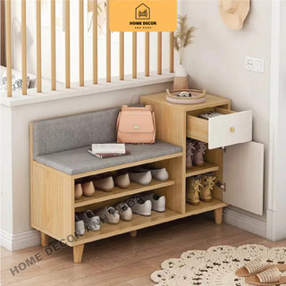 Tủ Giày Đa Năng kết hợp ghế ngồi có đệm Home Decor Anh Khoa