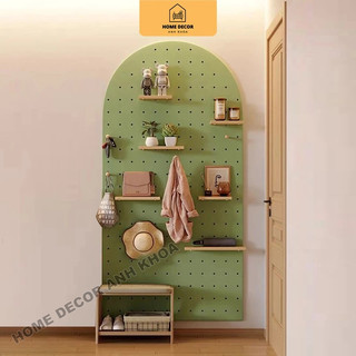 Kệ Gỗ Trang Trí  Gỗ Pegboard Hình Vòm - Làm Theo Kích Thước Gỗ MDF Thái Lan Chống Ẩm (Giá Xưởng)  Home Decor Anh Khoa