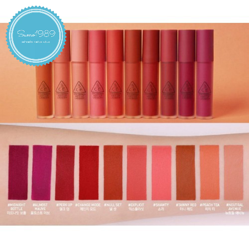 Son Kem Lì 3CE Soft Lip Lacquer
