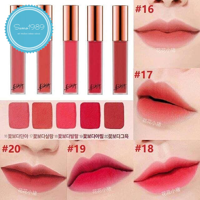 (Có hóa đơn)Son kem Bbia Last Velvet Lip Tint Version 4