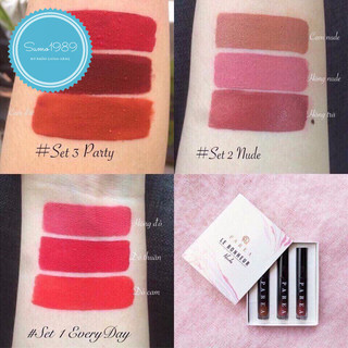Set bộ 3 cây son kem lì