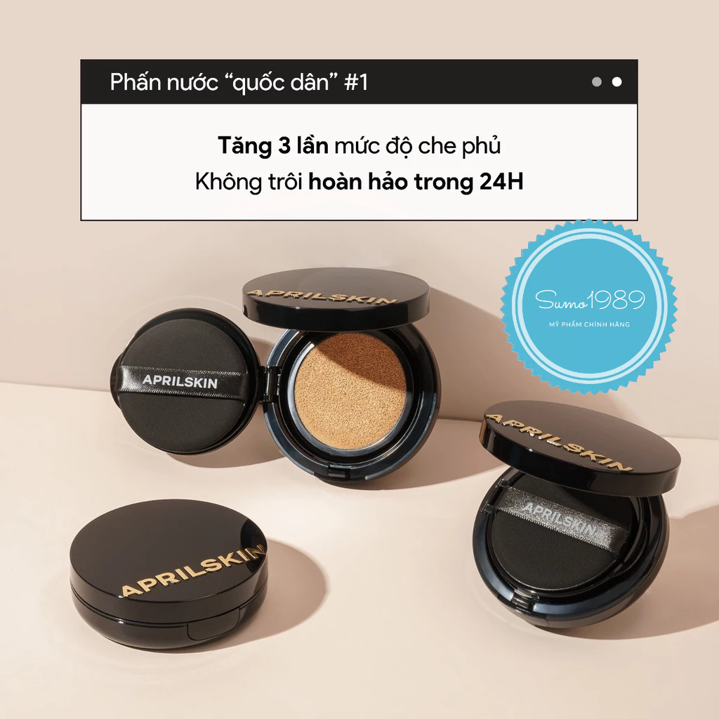 Phấn nước April Skin Black Magic Snow Cushion