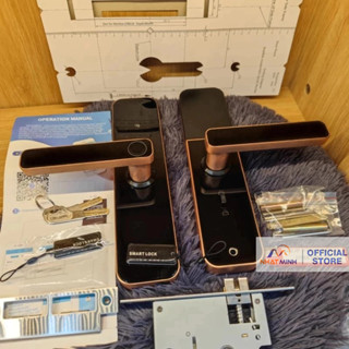  Khoá Vân Tay Cửa Gỗ Lắp Mới Và Thay Thế Tuya Wifi App  TTlock Lắp Đặt Tại Tận Nơi bảo Hành 12 Tháng 