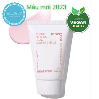 Kem Dưỡng Trắng, Nâng Tone Màu Da Innisfree Jeju Cherry Blossom Tone Up Cream 50ml