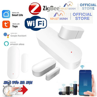 Cảm Biến Đóng Mở Cửa Thông Minh Wifi Zigbee Tuya Smart Life Ngữ Cảnh Nhà Thông Minh Pin AAA Tự Bật Đèn Báo Động
