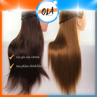Đầu Canh Đầu Ma Nơ Canh Học Tập Cắt Tóc Giá Rẻ 70% Tóc Thật Cắt Uốn Tạo Kiểu Màu Vàng - Mỹ Phẩm Ola