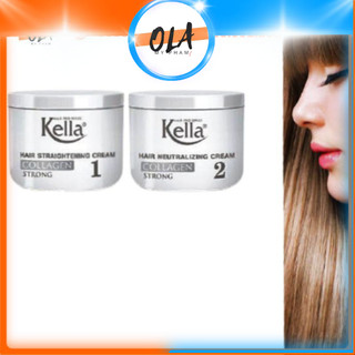 Kem Duỗi Tóc Thuốc Ép Tóc Kella Collagen Strong Trắng