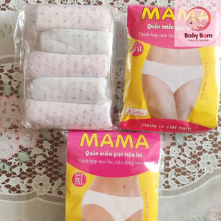Combo 5 quần lót giấy Mama cho mẹ bầu và mẹ sau sinh đủ size