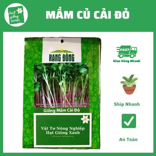 Hạt giống rau mầm củ cải đỏ , nảy mầm tốt, nhanh thu hoạch, dinh dưỡng cao